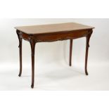 Edward (Edouard) Colonna, an Art Nouveau walnut table, circa 1900