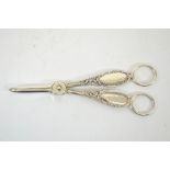 A pair of Edwardian silver grape scissors