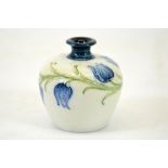 William Moorcroft for James Macintyre, harebell blue on white miniature vase