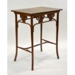 Koloman Moser for J J Kohn (attributed), a bentwood occasional table