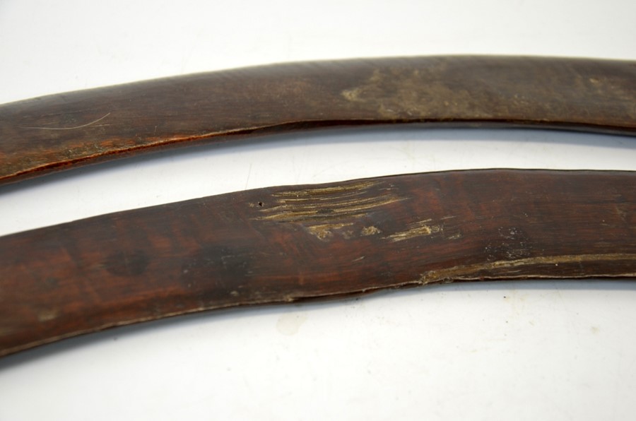 Two 19th century Australian Aboriginal boomerangs - Image 2 of 7