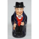 A Royal Doulton colourway miniature toby jug 'Winston Churchill'