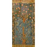 A tapestry of Tree Bark Thief, designed by William Morris