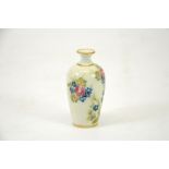 William Moorcroft for James Macintyre, roses and forget-me-nots white miniature vase