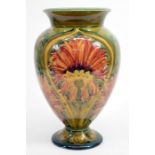 William Moorcroft for James MacIntyre and Sons, a large Cornflower pedestal vase