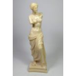 A Greek alabaster figure of Aphrodite