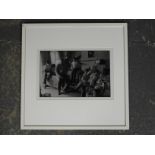 JAMES RAVILIOUS BLACK & WHITE PHOTOGRAPH THE FRENCH FAMILY WATCHING FA CUP FINAL, BRENDON FARM