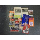 BOX OF EMPHEMERA, FOOTBALL & THEATRE PROGRAMMES