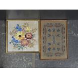 2 FLORAL TAPESTRY PICTURES