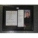 ALAN SHEARER FRAMED PHOTO & HISTORY