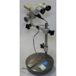 PRIORELECTRIC BINOCULAR MICROSCOPE ON WEIGHTED BASE