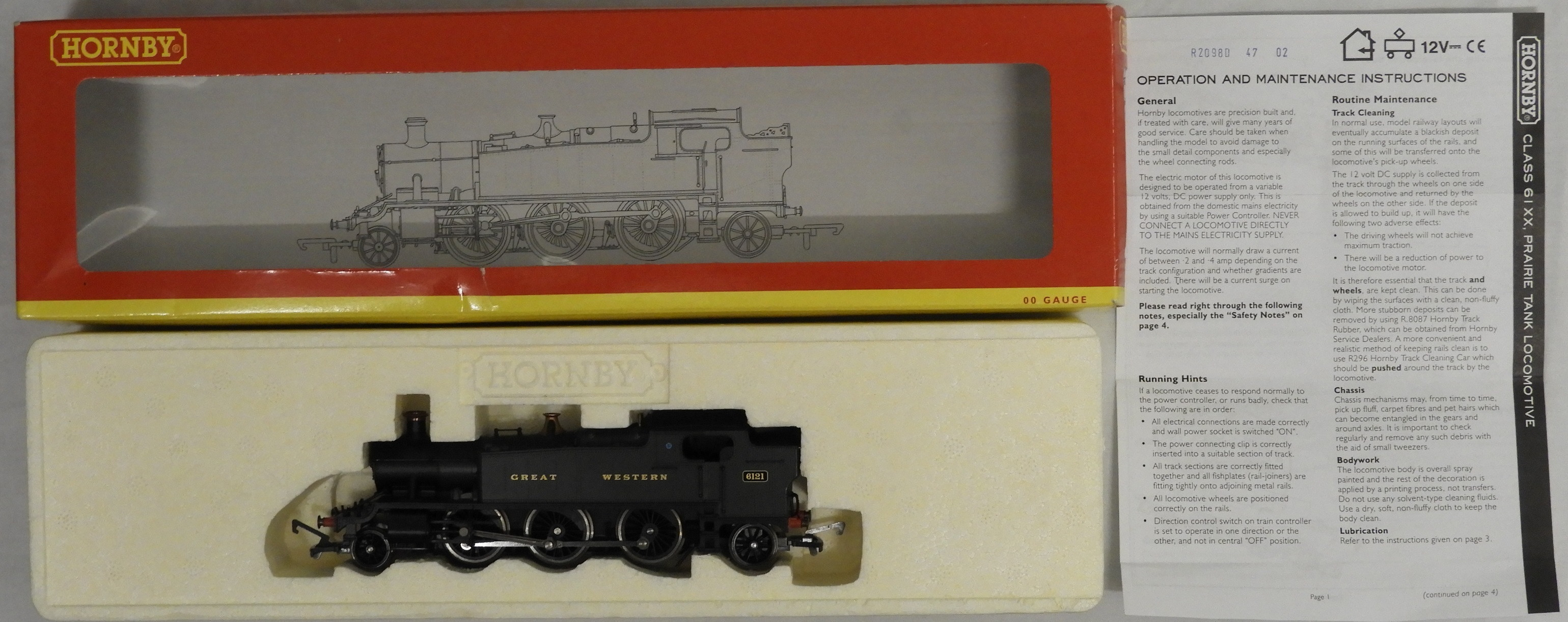 HORNBY OO R2098D GWR 2-6-2T PRAIRIE CLASS 61XX LOCOMOTIVE 6121