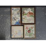 4 SMALL TAPESTRY PICTURES