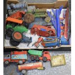 BOX OF TINPLATE TOYS