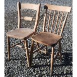 2 KITCHEN CHAIRS