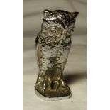 CHROME SMALL OWL CAR MASCOT 2.25HIGH