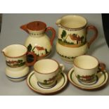 5 PIECES TORQUAY WARE