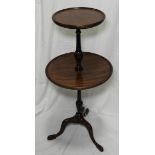 MAHOGANY 2 TIER WHATNOT