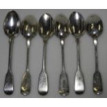 SILVER 6 TEASPOONS 121G