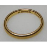 22CT GOLD BAND RING I 2.3G