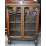 OAK DISPLAY CABINET