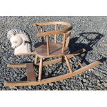 CHILDS ROCKING HORSE CHAIR