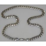 SILVER .925 CURB CHAIN NECKLACE 25.28G