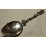 CONTINENTAL WHITE METAL SPOON POSSIBLY DUTCH