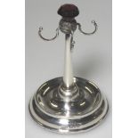 SILVER RING STAND WITH THISTLE TOP