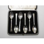 SILVER BOXED SET 6 TEASPOONS 55.6G