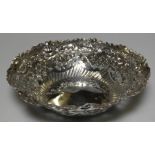 SILVER PIERCED BONBON DISH 33.5G