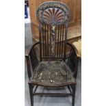 MAHOGANY DECO ARMCHAIR