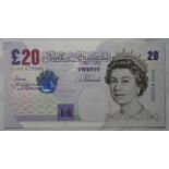 BANKNOTES - £20 1999 LOWTHER AA65 512228