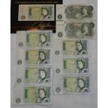 BANKNOTES - £1 X10 VARIOUS