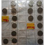 COINS - SHILLINGS 8-1938 TO 1946 SCOTLAND 19-1948 TO 1967