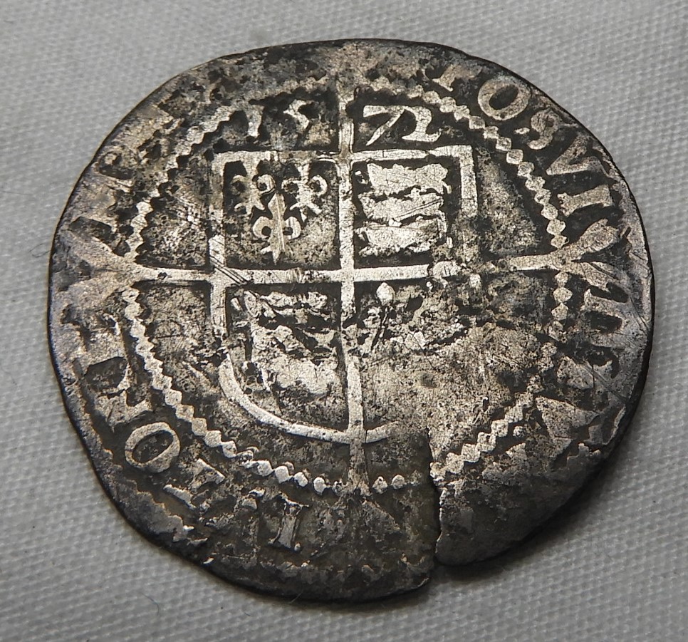 COINS - 1572 SIXPENCE - Image 2 of 2