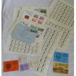 STAMPS - MINI SHEETS & JERSEY 6 BOOKLETS