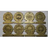 8 HOLSWORTHY RALLY BRASS PLAQUES 2004-11