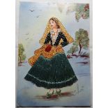 POSTCARDS - NEEDLEWORK SPANISH COSTUME