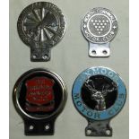 EXMOOR MOTOR CLUB & 3 OTHER CAR BADGES