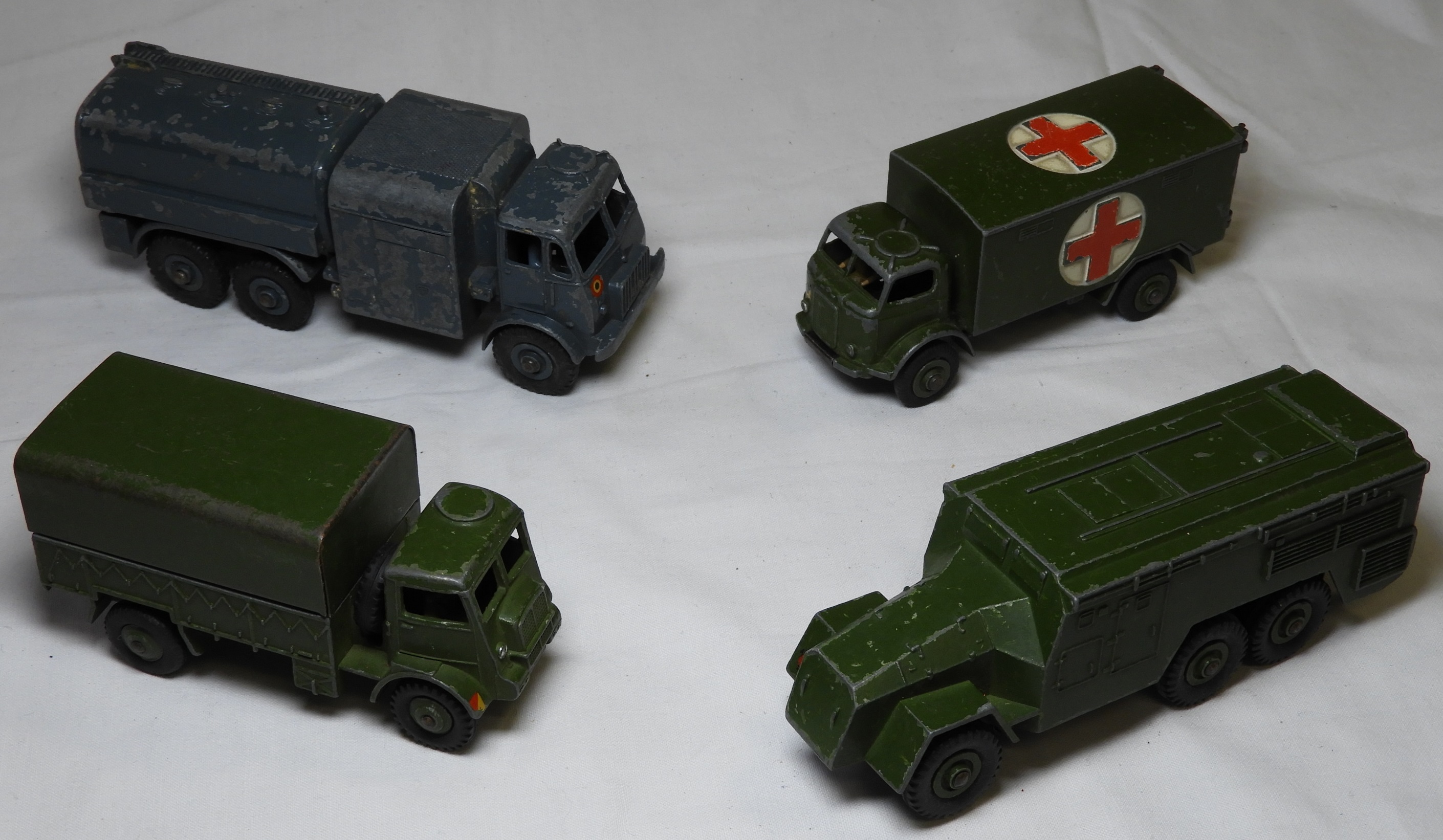 DINKY RAF REFUELLER, WAGON, COMMAND VEHICLE & AMBULANCE