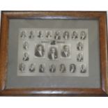 ETON SOCIETY FRAMED PHOTOGRAPH 1918