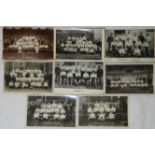 POSTCARDS - 8 FULHAM FOOTBALL TEAM PHOTOGRAPHS 1904-10