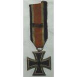 1939 GERMAN IRON CROSS ON RIBBON