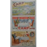 POSTCARDS - 3 CAMP COFFEE ADVERTISING