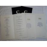 BRITISH AIRWAYS CONCORDE 5 MENUS BLUE COVERS WASHINGTON & NEW YORK TO LONDON