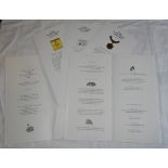 BRITISH AIRWAYS CONCORDE 2 MENUS WITH WINE LIST CARDS WASHINGTON TO MIAMI