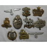 10 MILITARY BADGES