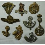 10 MILITARY BADGES