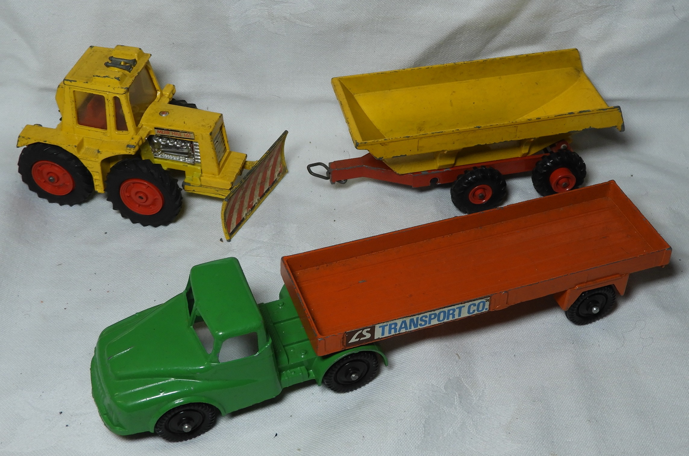 MATCHBOX SUPERKINGS K5 MUIRHILL TRACTOR & TRAILER & LONE STAR FLATBED LORRY